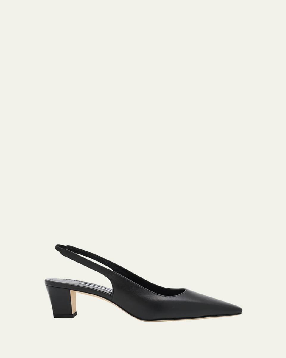 Teutamospla Leather Slingback Pumps